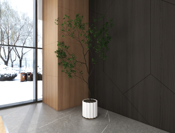 上海辦公室裝修設(shè)計(jì):前臺(tái)綠植擺放的藝術(shù)