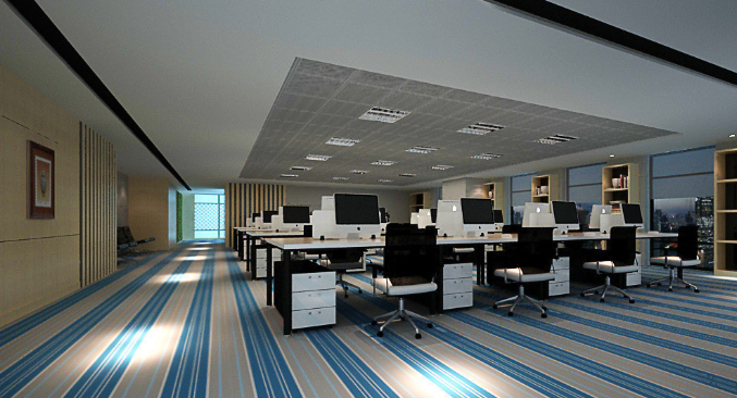 辦公室裝修設計:博古架擺放藝術,打造典雅商務空間