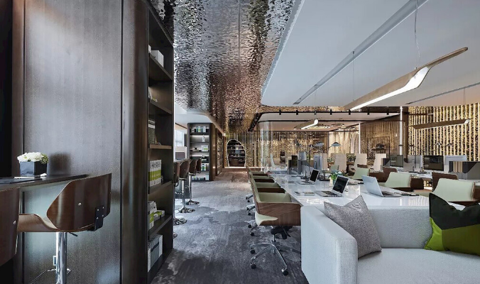 辦公室裝修設計新潮流，這些吊頂瓷磚圖案讓你驚艷！